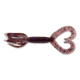 Yamamoto Baits Double Tail Hula Grub, 4in, 10pk, Cinnamon Brown with Large Black &amp; Large Purple Body, 93-10-221