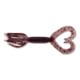 Yamamoto Baits Double Tail Hula Grub, 4in, 10pk, Cinnamon Brown with Large Black &amp; Large Purple Body, 93-10-221