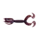Yamamoto Baits Double Tail Hula Grub, 5in, 10pk, Cinnamon Brown with Large Black &amp; Large Purple Body, 97-10-221