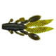 Yamamoto Baits Flappin' Hog Creature Bait, 3.75in, 7pk, Green Pumpkin with Large Green &amp; Large Purple, FH-07-301