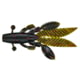 Yamamoto Baits Flappin' Hog Creature Bait, 3.75in, 7pk, Green Pumpkin with Large Red, FH-07-318