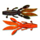 Yamamoto Baits Flappin' Hog Creature Bait, 3.75in, 7pk Watermelon with Copper Flake &amp; Orange with Red Flake, FH-07-956