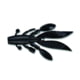 Yamamoto Baits Flappin' Hog Creature Bait, 4.5in, 5pk, Black with Large Blue, FHL-05-021