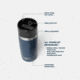 Yeti Rambler 12 oz Travel Bottle, Navy, 21071502305