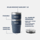 Yeti Rambler 16 oz Stackable Cup - NCAA Illinois, Navy, 28100006619