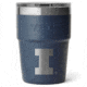 Yeti Rambler 16 oz Stackable Cup w/Magslider Lid, Navy/NCAA Illinois, 28100006619
