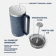 Yeti Rambler 64 Oz French Press White, White, 64 oz, 21071501853