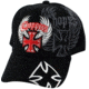 Zan Headgear 3-D Embroidered Black Cap Chopper CPA127