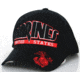 Zan Headgear 3-D Embroidered Black Cap Red White CPA021