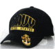 Zan Headgear 3-D Embroidered Black Cap US Navy CPA022
