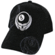 Zan Headgear 3-D Embroidered Cap Skull w/8 Ball CPA131