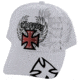 Zan Headgear 3-D Embroidered White Cap Chopper CPA128