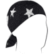Zan Headgear Polyester Flydanna, Black/White Flag, Polyester, ZM091