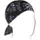 Zan Headgear Polyester Flydanna, Black Paisley, Polyester, ZM001
