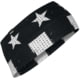 Zan Headgear SportFlex Headband, One Size, Black/White Flag, HBL091