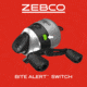 Zebco 33 Pistol Spincast Reel and Rod Combo, 5ft 6in 2-PC Fiberglass Rod w/ EVA Handle, QuickSet Anti-Reverse Reel w/ Bite Alert, Silver, 33562PMA.NS4