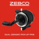 Zebco 33 Pistol Spincast Reel and Rod Combo, 5ft 6in 2-PC Fiberglass Rod w/ EVA Handle, QuickSet Anti-Reverse Reel w/ Bite Alert, Silver, 33562PMA.NS4