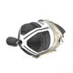 Zebco Bullet MG Spincast Reel, SZ 30 Reel, Fast 29.6 Inches Per Turn, 5.1-1 Ratio, Ultra-Lightweight Magnesium Body, Pre-spooled w/ 10 lb Zebco Fishing Line, Dark Silver, ZB30MG.BX3