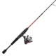 Zebco Verge Spinning Reel and Rod Combo, 5ft 2-PC Pole, SZ 05 Reel, Changeable Righ/Left Retrieve, Pre-Spooled w/ 4lb Zebco Line, Black, VERGE05502UL.NS3