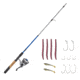 Zebco Ready Tackle Bass 30sz 6 ft 6 in Spinning Combo w/Strike King Tackle, 2 Pieces