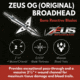 Zeus Broadhead 100 and 125 gr Tips Included 4 Pk, 1503836