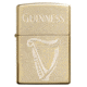 Zippo Harp Guinness High Polish Brass Pocket Lighter, 29651
