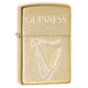 Zippo Harp Guinness High Polish Brass Pocket Lighter, 29651