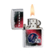 Zippo NFL Classic Style Lighter - Houston Texans, Brushed Chrome 28225