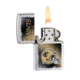 Zippo NFL Classic Style Lighter - New Orleans Saints, Brushed Chrome 28221