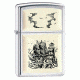 Zippo Scrimshaw Ship Emblem Classic Style Lighter 359