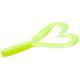 Zoom Creepy Crawler Tail Grub/Trailer, 16 Pack, 3in, Chartreuse Pearl, 020046X
