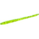 Zoom Finesse Worm, 20 Pack, 4.5in, Chartreuse Pepper, 4009