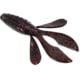 Zoom Z-Hog Jr Creature Bait, 10 Pack, 3.5in, Black Red Glitter, 123001X