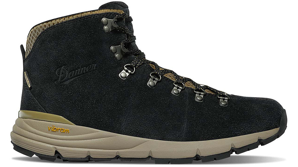 Danner Mountain 600 4.5 in Hiking Boots - Mens, Wide, Black/Khaki, 11.5, 62287-11.5D