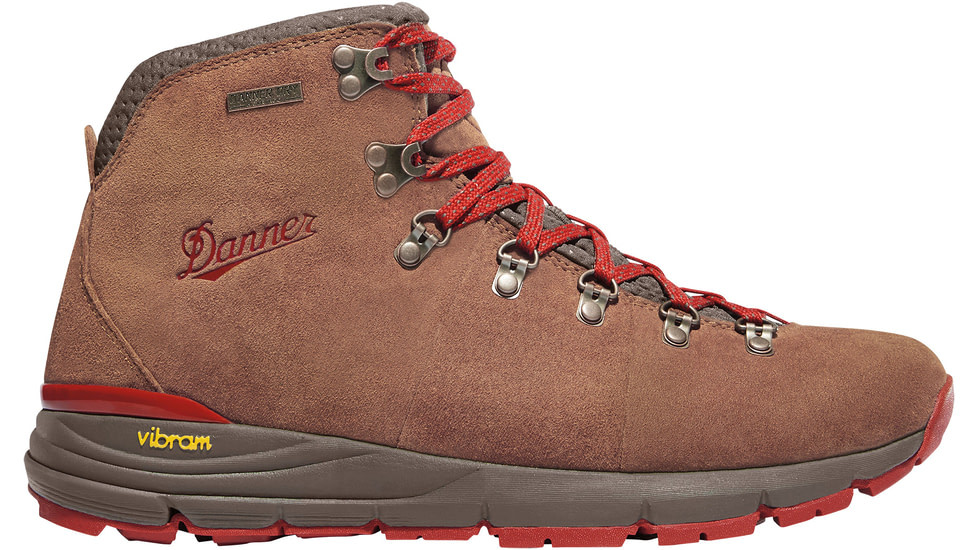 Danner Mountain 600 Hiking Boot - Men's-Brown/Red-Medium-8
