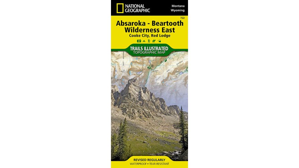 Absaroka - Beartooth Wilderness East Trail Map