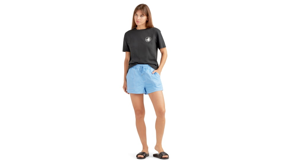 Body Glove Edilee Elastic Waist Shorts - Blue 6FC4F00C, XS, Blue, JS1303VT-521-XS