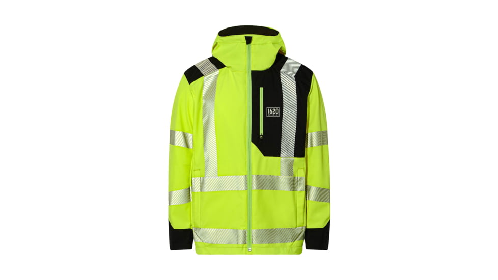 1620 Workwear&amp;Comma; Inc Hi Vis Softshell Work Jacket, Hi Vis, Medium, 23037YM