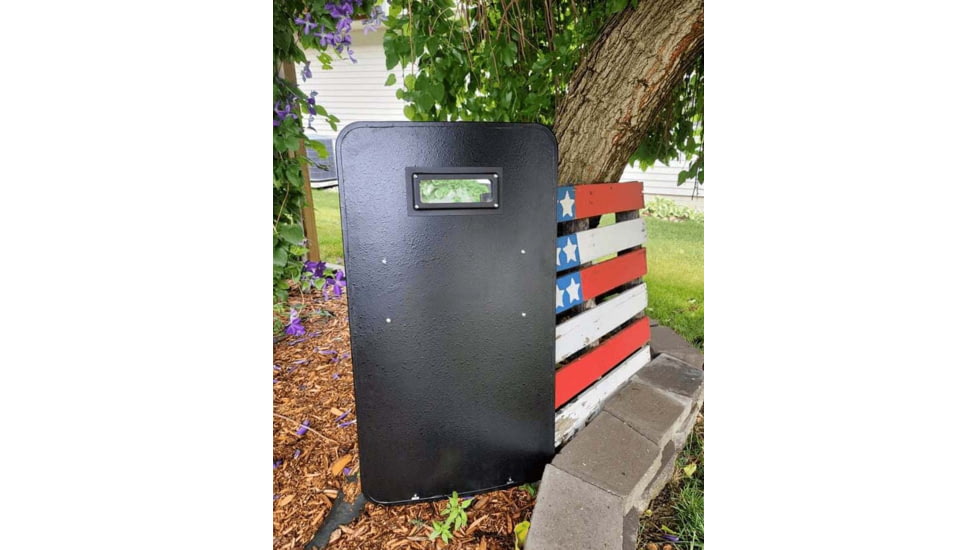 221B Tactical Legacy Level IIIA Hard Ballistic Riot Shield, Black, 36x20, LSSLIIIABRS-36X20-BLK