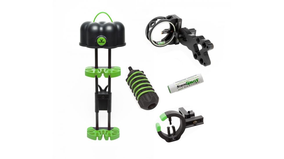 30-06 Outdoors Saber 5pc Bow Package, Black/Green, BPK-GR