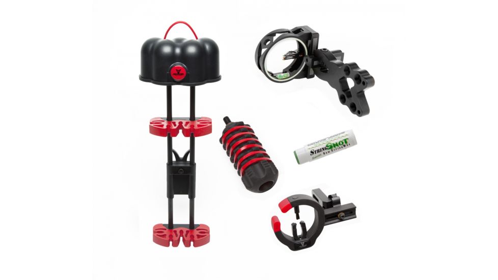 30-06 Outdoors Saber 5pc Bow Package, Black/Red, BPK-RD