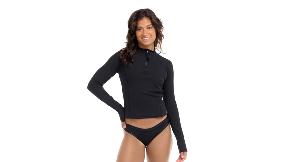Body Glove Ibiza Raelynn Long Sleeve Rashguard - Black 8AD2DCC2, XL, Black, 39-469598-Black-XL