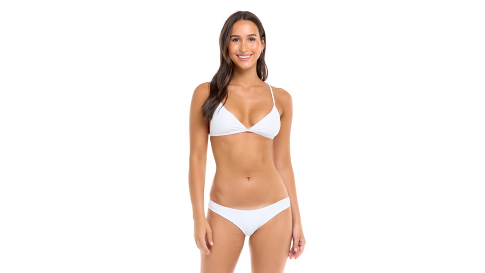 Body Glove Smoothies Evelyn Fixed Triangle Bikini Top - Snow 21E0C509, XL, Snow, 39-506326-Snow-XL