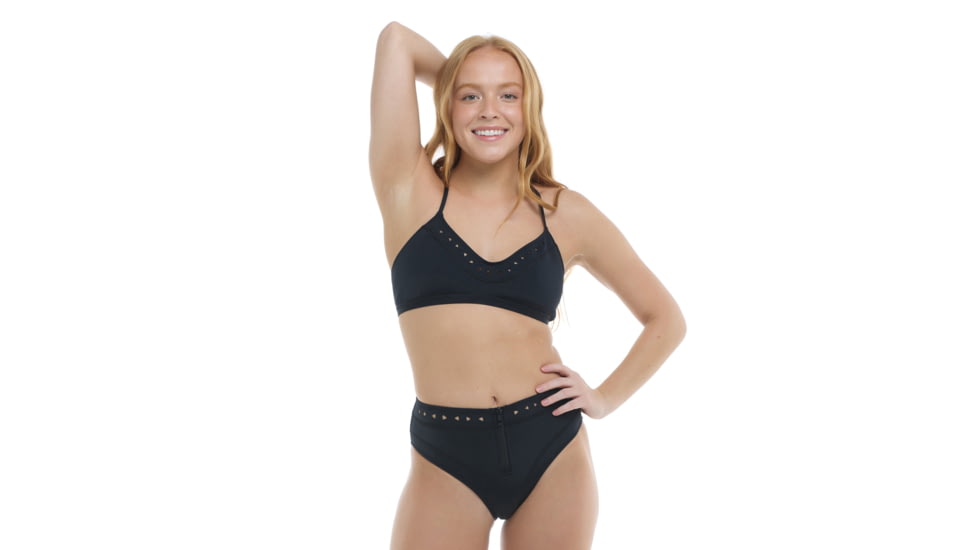 Body Glove Constellation Ruth Fixed Triangle Swim Top - Black B61091B8, S, Black, 39607226-068-S