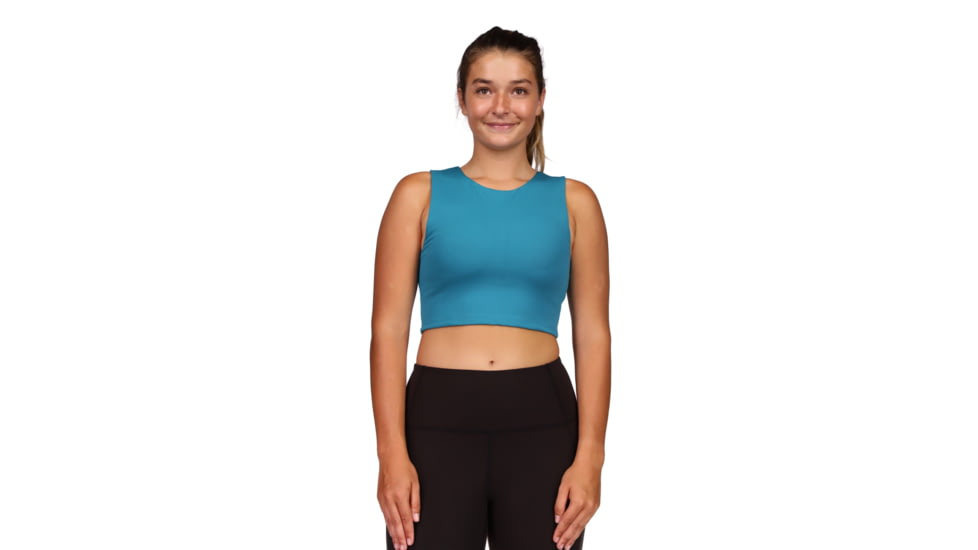 Body Glove Reboot Activewear Crop Top - Teal 069BC379, XL, Teal, BGP1204-TEAL-XL