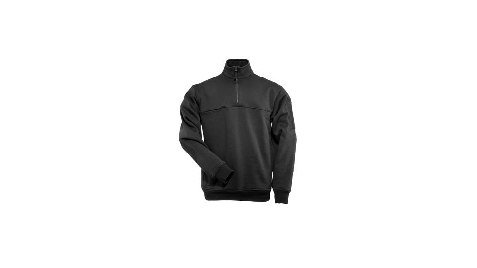5.11 Tactical 1/4 Zip Job Shirt - Men's, Black, 2XL, 72314-019-2XL