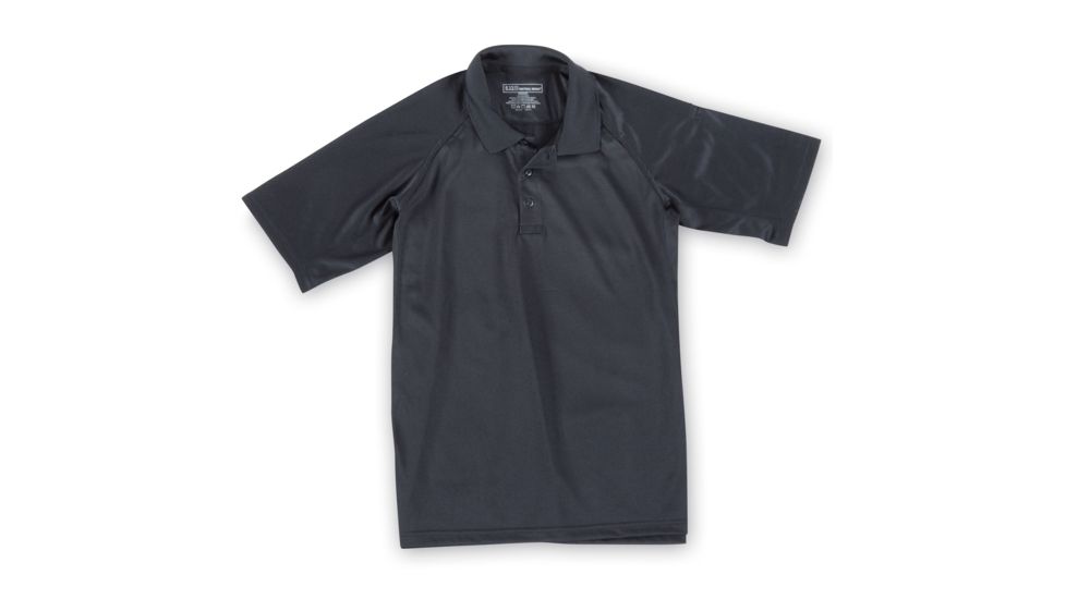 5.11 Tactical Performance Short Sleeve Polo - Men's, Extra Large, Tall, Black, 71049T-019-XL