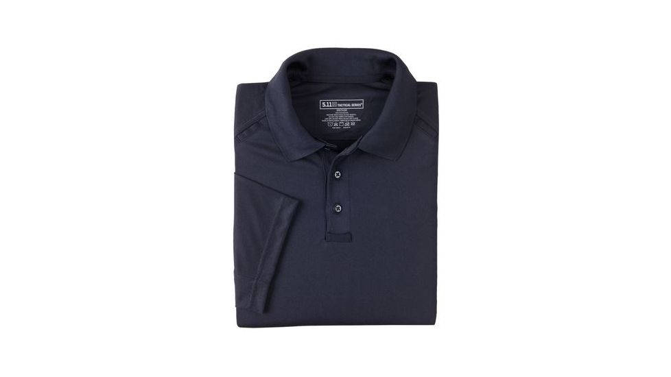 5.11 Tactical Performance Short Sleeve Polo - Men's, Large, Tall, Dark Navy, 71049T-724-L