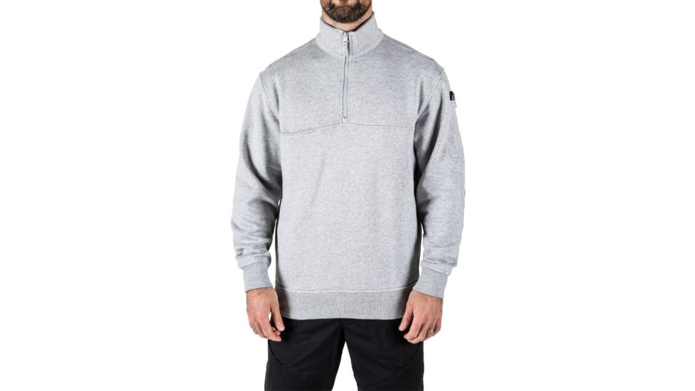 5.11 Tactical 72314 1/4 Zip Job Shirt, Heather Grey, 2XL