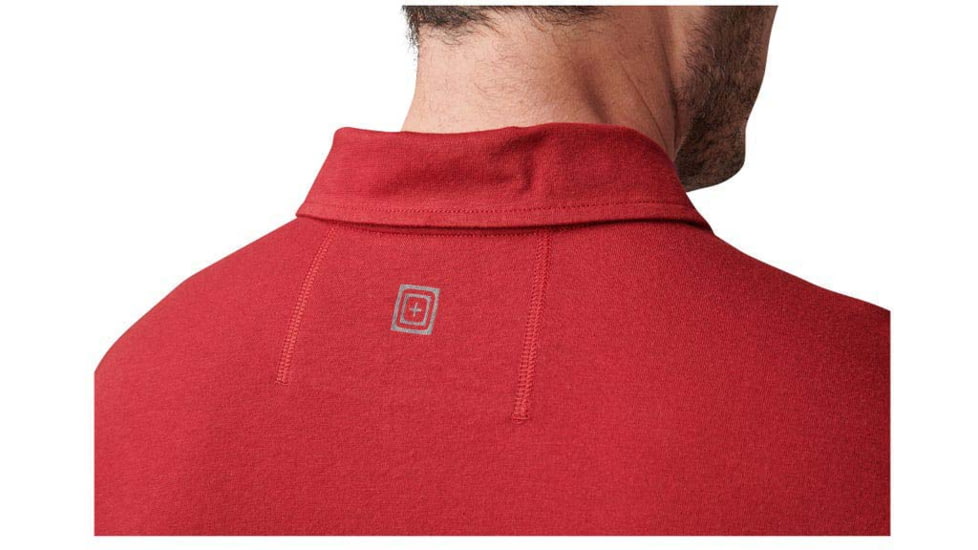 5.11 Tactical Archer Short Sleeve Polo - Mens, Cordovan Red, Large, 41241-520-L